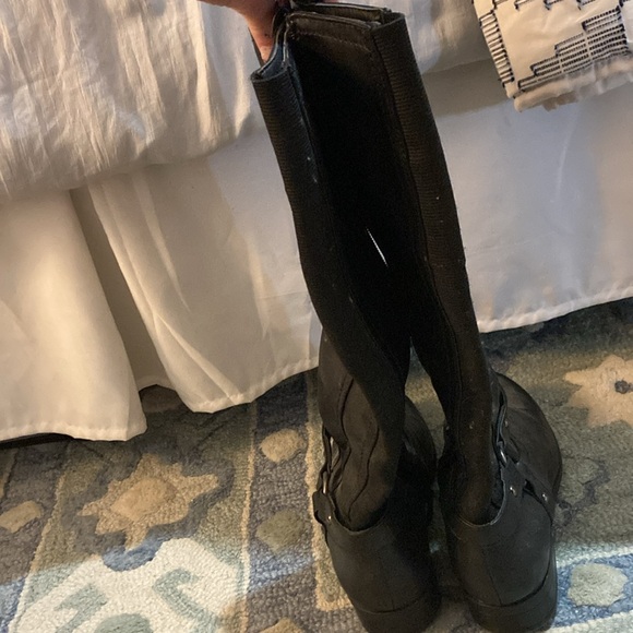 Black faux, leather zip boots - Picture 3 of 6